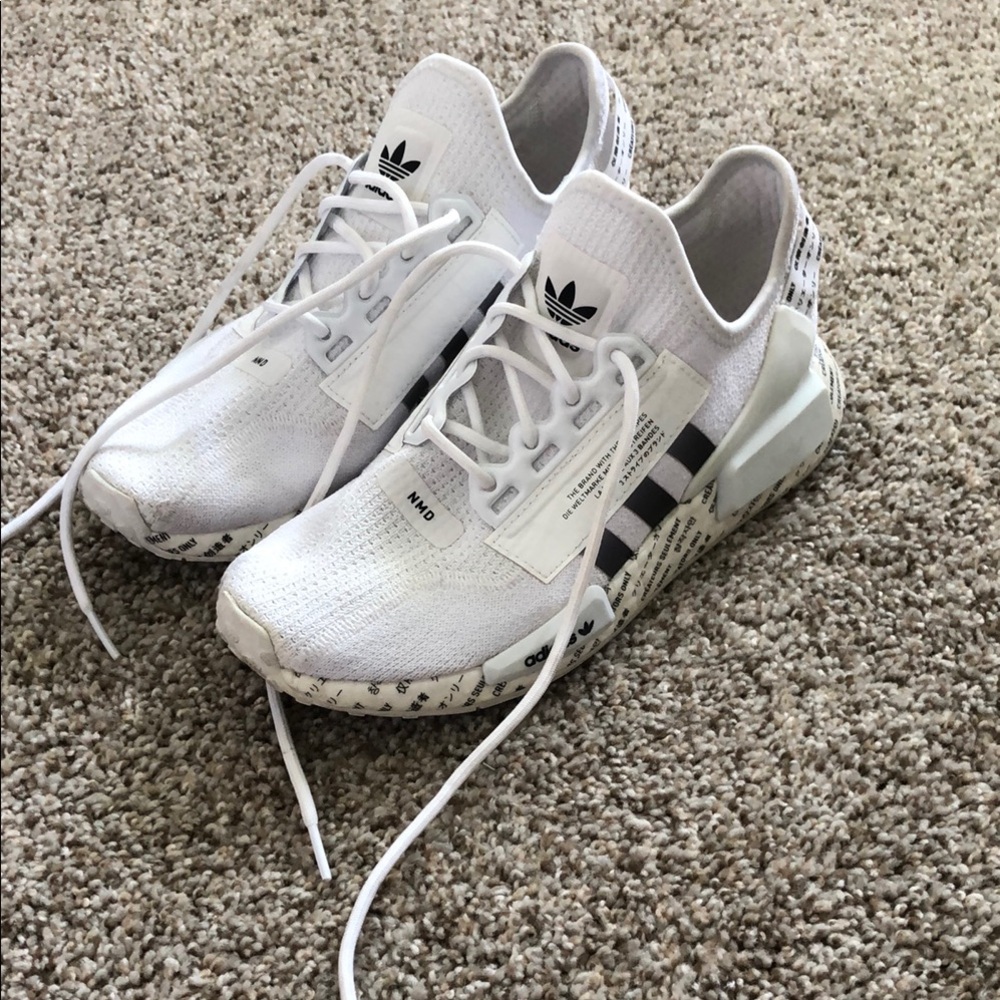 Adidas White and Black NMD Athletic Shoes size 6.5